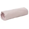 Drap housse uni rose clair 2 personnes
