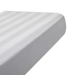 Drap housse 160x200 cm satin de coton Gris