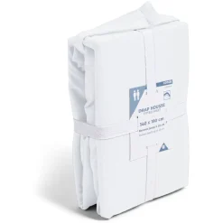 Drap housse 140x190cm 100% coton blanc