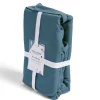 Drap housse 90x190cm 100% coton bleu marine