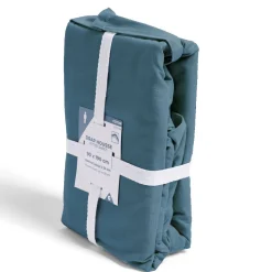 Drap housse 90x190cm 100% coton bleu marine