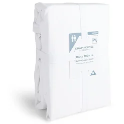 Drap housse 180x200cm 100% coton blanc