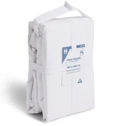 Drap housse 180x200cm 100% coton blanc