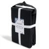 Drap housse 140x190cm 100% coton noir