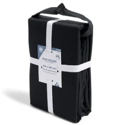 Drap housse 140x190cm 100% coton noir