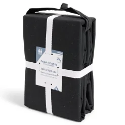 Drap housse 160x200cm 100% coton noir