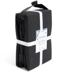 Drap housse 160x200cm 100% coton noir