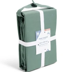 Drap housse 140x190cm 100% coton percale vert