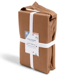 Drap housse 140x190cm 100% coton percale rouge