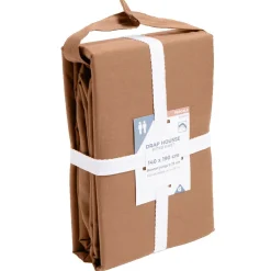 Drap housse 140x190cm 100% coton percale rouge