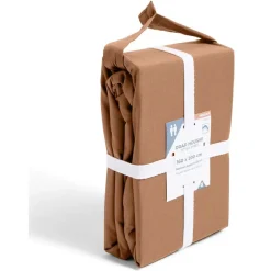 Drap housse 160x200cm 100% coton percale rouge