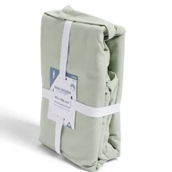 Drap housse 90x190cm 100% coton vert céladon