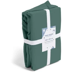 Drap housse 140x190cm 100% coton vert
