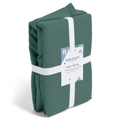 Drap housse 140x190cm 100% coton vert