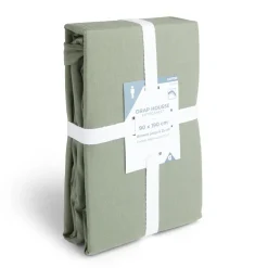 Drap housse 90x190cm 100% coton vert