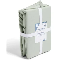 Drap housse 140x190cm 100% coton vert céladon