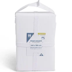 Drap housse 140x190cm polycoton blanc