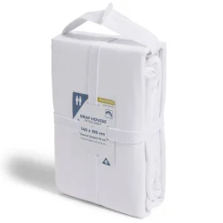 Drap housse 140x190cm polycoton blanc