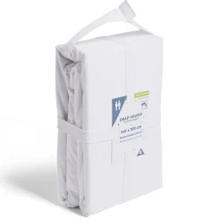 Drap housse 140x190cm polycoton blanc