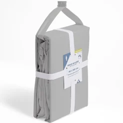Drap housse 90x190cm polycoton gris