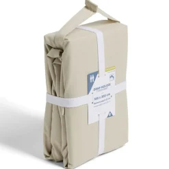Drap housse 160x200cm polycoton beige