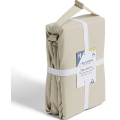 Drap housse 160x200cm polycoton beige