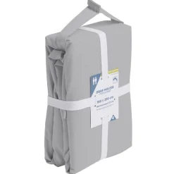 Drap housse 160x200cm polycoton gris