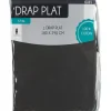 Drap plat 1 personne gris foncé