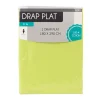 Drap plat 1 personne vert anis uni
