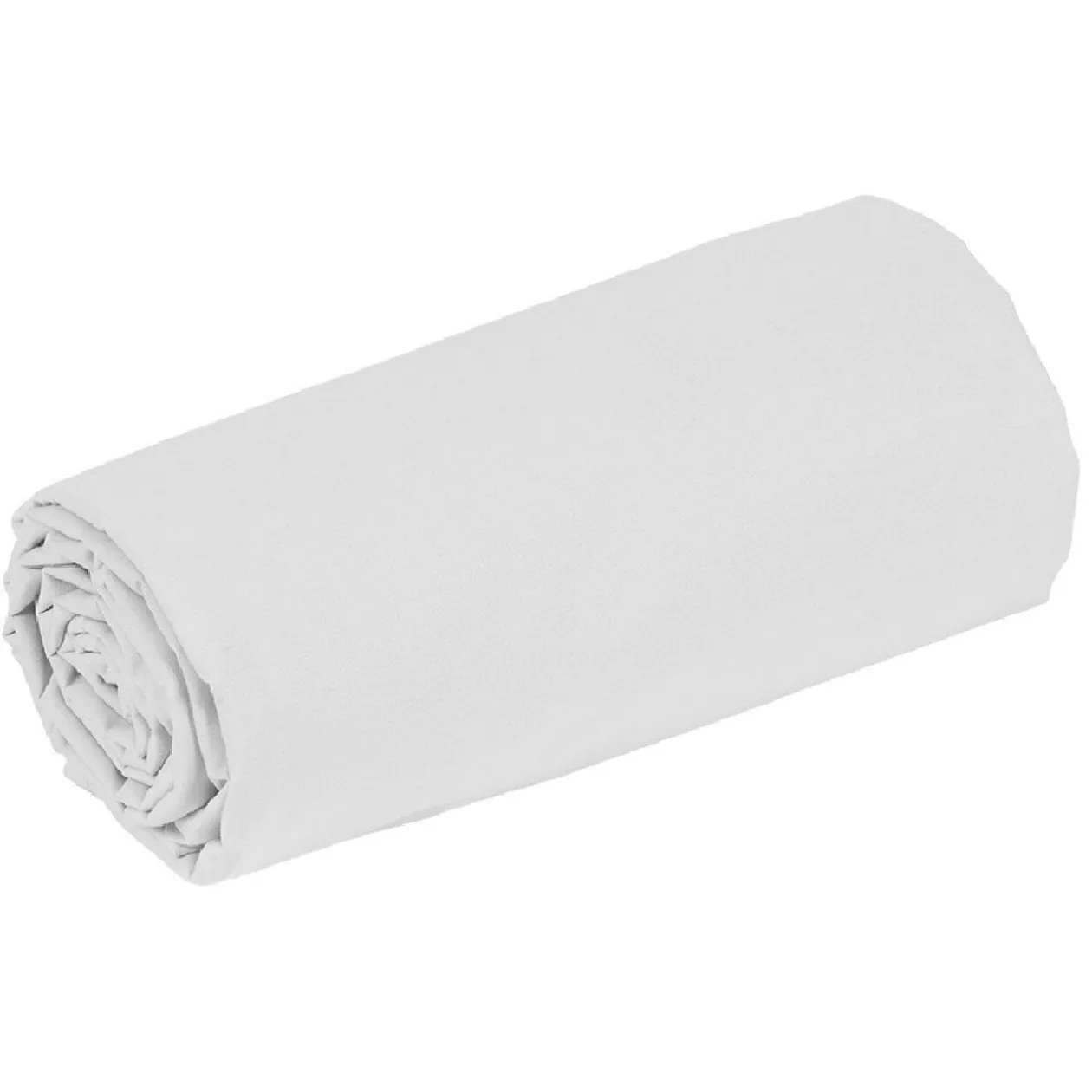 Drap plat uni coloré en percale 2 personnes 240x300 cm