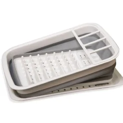 Egouttoir à vaisselle rétractable avec plateau