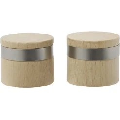 Embout de tringle en bois certifié FSC® naturel bague métal Ø28 mm x2