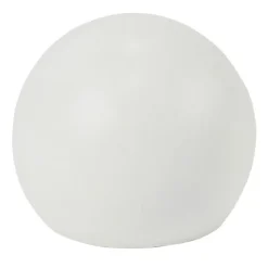 Embout tringle à rideau Ø16 mm métal forme boule blanc mat x2