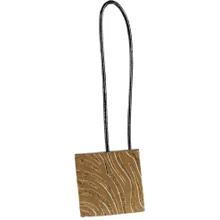 Embrasse aimantée forme carrée dorée