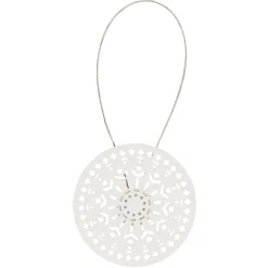 Embrasse aimantée kaléidoscope blanc