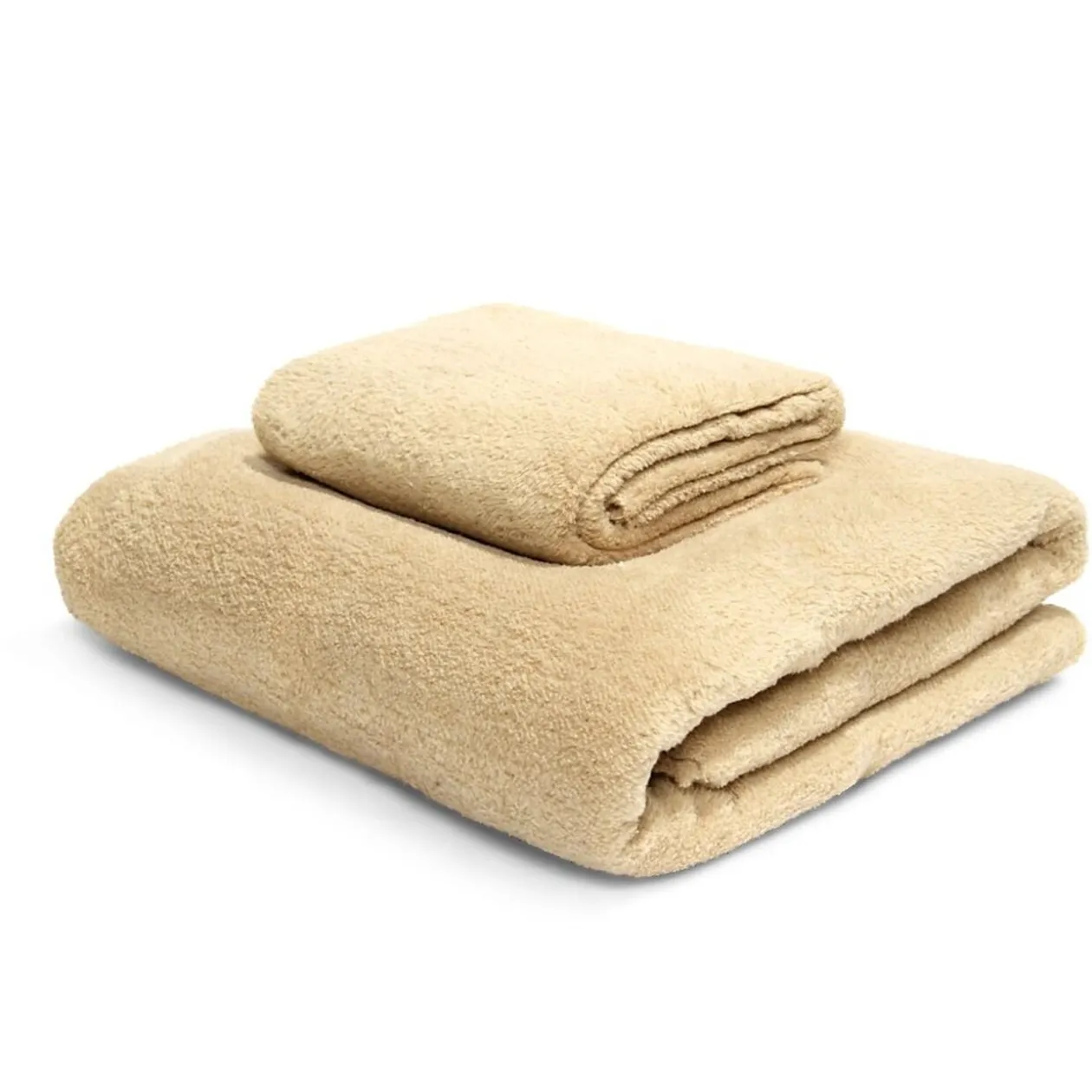 Ensemble drap de bain 70x140cm et serviette de toilette 35x75cm