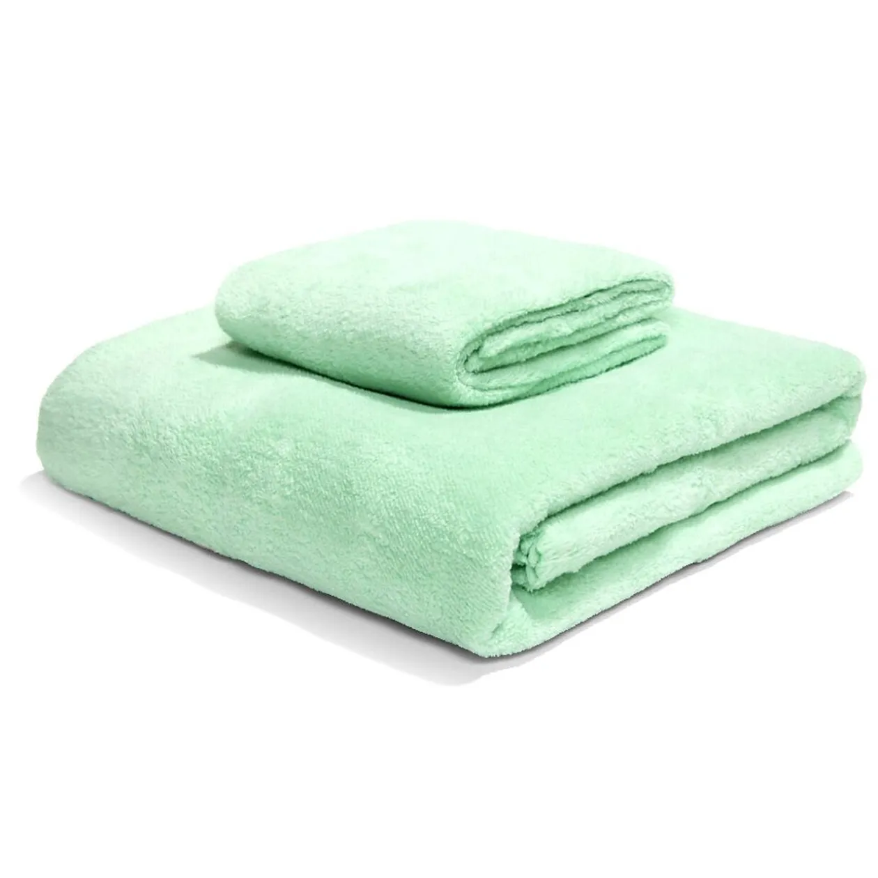 Ensemble drap de bain 70x140cm et serviette de toilette 35x75cm