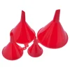 Entonnoir en plastique rouge - Lot de 4