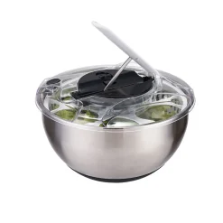Essoreuse à salade 2 en 1 en inox