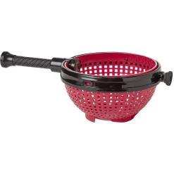 Essoreuse à salade plastique rouge