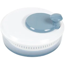 Essoreuse à salade rétractable 3,5 L bleu et blanc