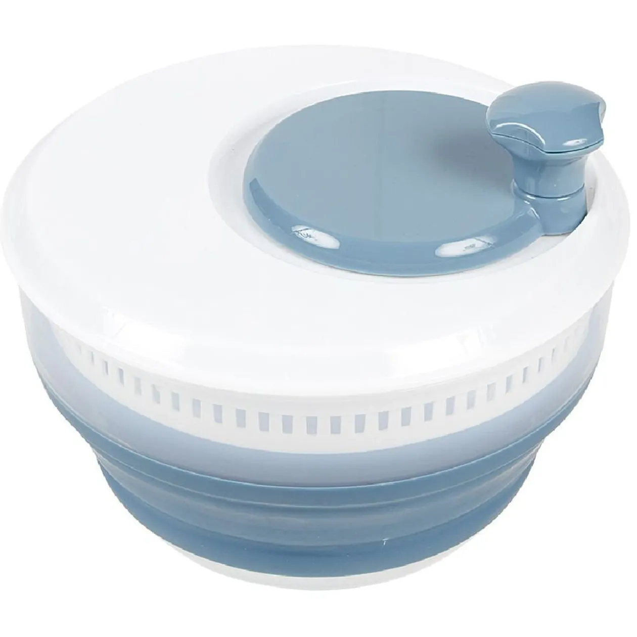 Essoreuse à salade rétractable 3,5 L bleu et blanc