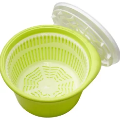 Essoreuse à salade vert et blanc