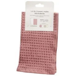 Essuie-main lavable en coton x2