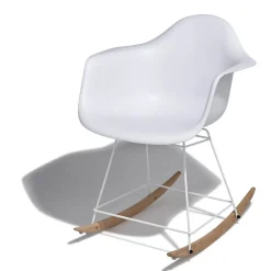 Fauteuil à bascule Anders blanc