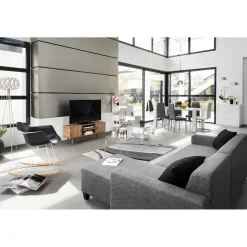 Fauteuil à bascule Anders gris anthracite