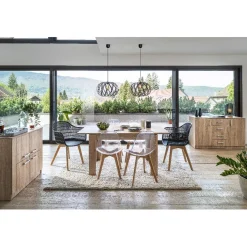 Fauteuil Dona noir x2