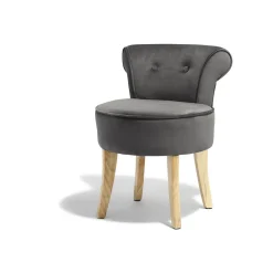 Fauteuil Elisa gris anthracite