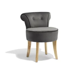 Fauteuil Elisa gris anthracite