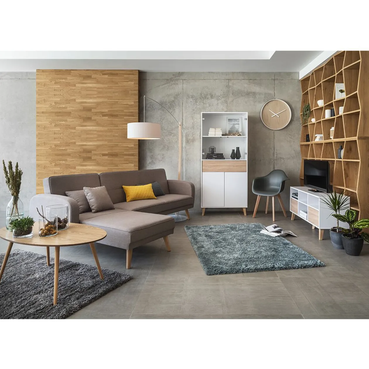 Fauteuil gris anthracite Loly